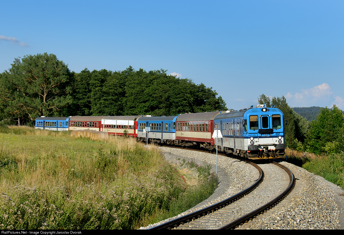 RailPictures.Net Photo: CD 842 013 5 Ceske Drahy CD 842 at Cerna v  Posumavi, Czech Republic by Jaroslav Dvorak