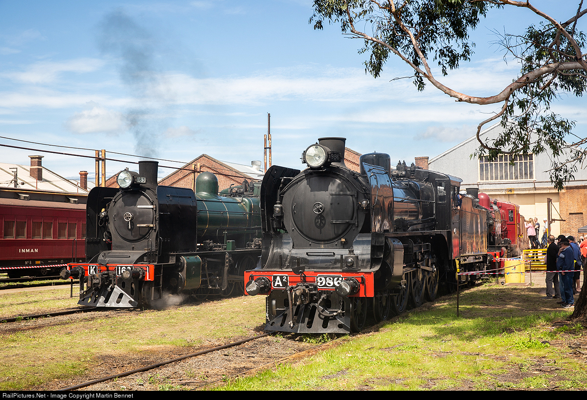 RailPictures.Net Photo: A2 986 Steamrail Victoria Steam 4-6-0 at Melbourne,  Victoria, Australia by Martin Bennet