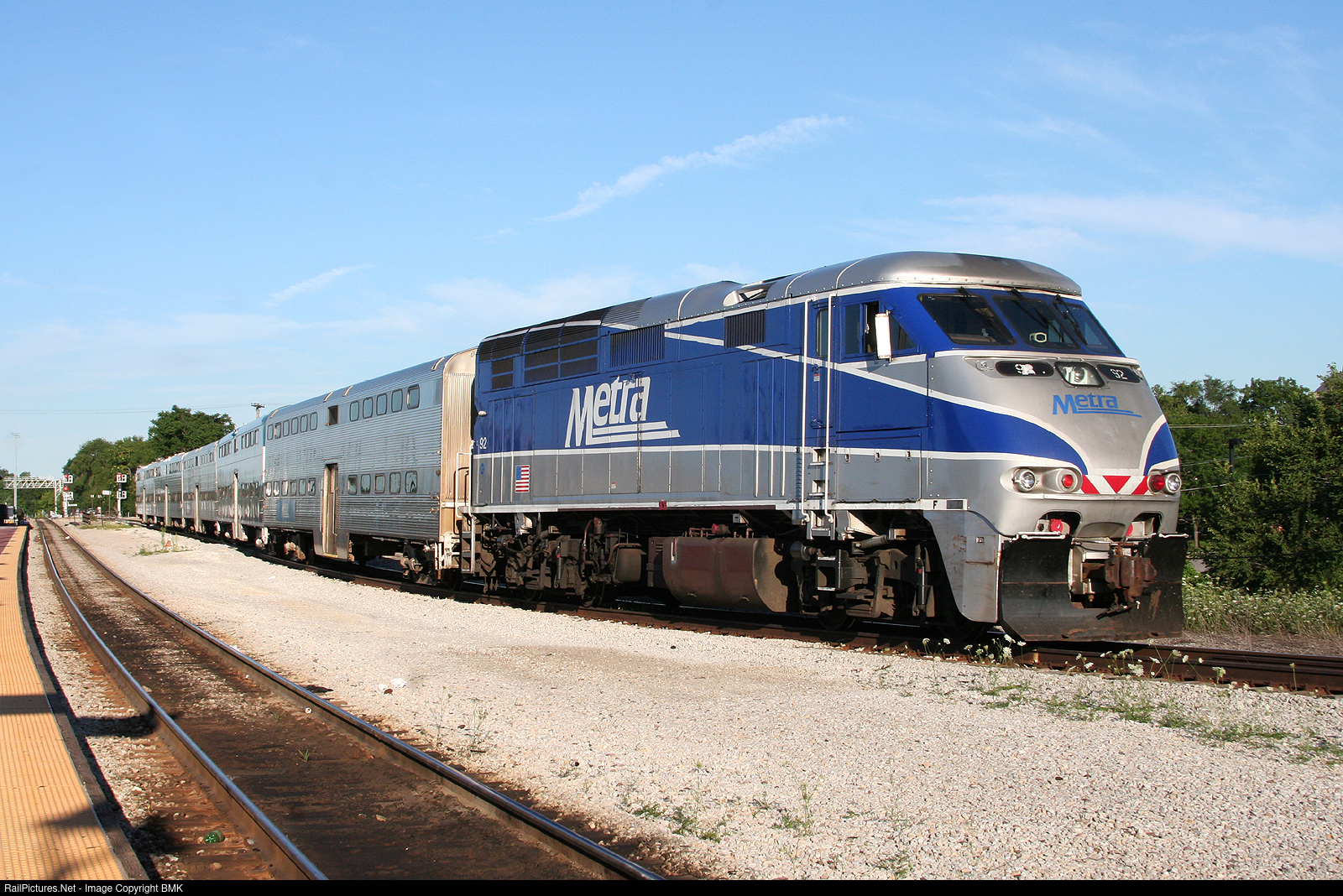 RailPictures.Net Photo: METX 92 Metra EMD F59PHI at Joliet, Illinois by BMK